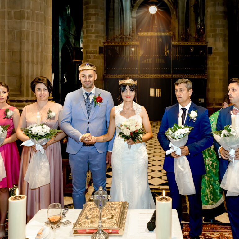 BODA ALEXANDRA Y FLORIN EN Catedral de Santa María de Calahorra LA RIOJA ESPAÑA