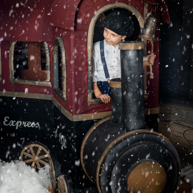 Campaña navideña Ilaria y Luca Polar Express