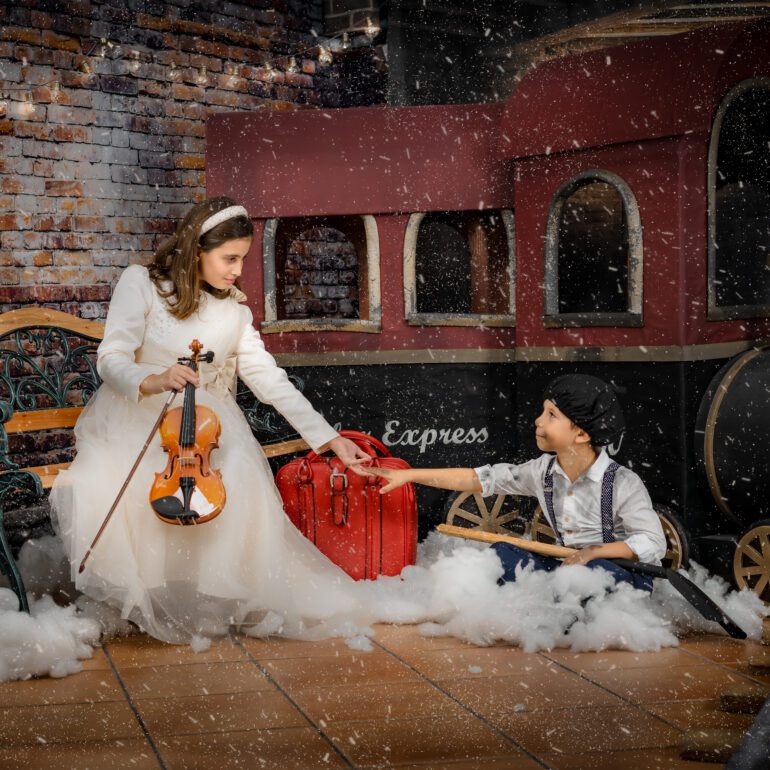 Campaña navideña Ilaria y Luca Polar Express