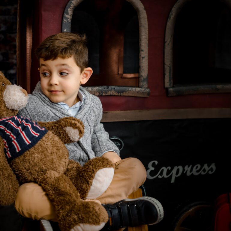 Ainhoa y Mateo Polar Express Estudio de Fotografía Madalina Basarman Logroño