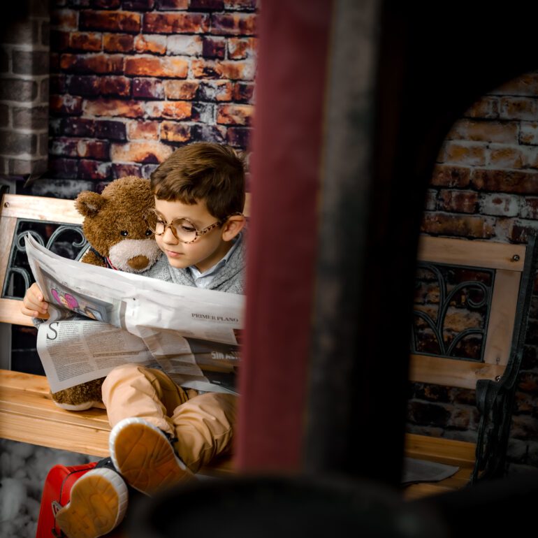 Ainhoa y Mateo Polar Express Estudio de Fotografía Madalina Basarman Logroño