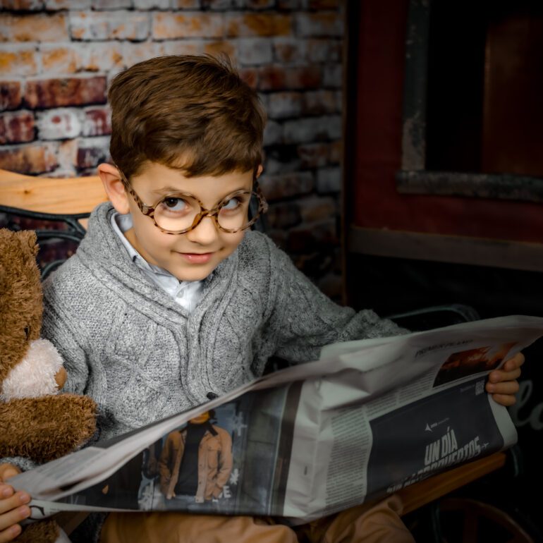 Ainhoa y Mateo Polar Express Estudio de Fotografía Madalina Basarman Logroño