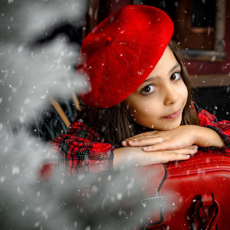 Ainhoa y Mateo Polar Express Estudio de Fotografía Madalina Basarman Logroño