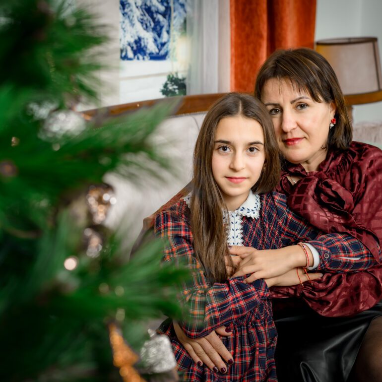 Sesion Navideña en Estudio de Fotografía Madalina Basarman en Logroño