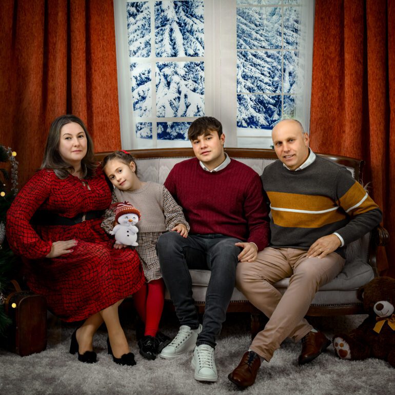 Sesion Navideña en Estudio de Fotografía Madalina Basarman en Logroño