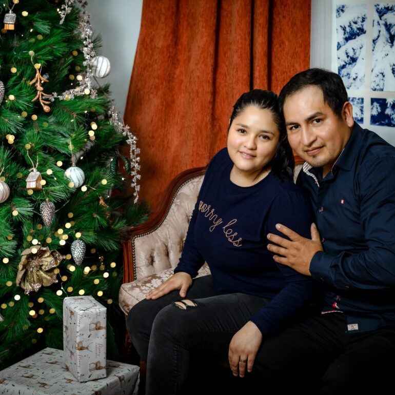 Sesion Navideña en Estudio de Fotografía Madalina Basarman en Logroño