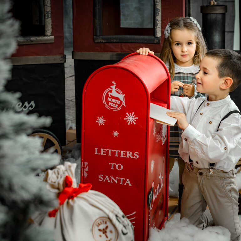 Sesion de Navidad Polar Express Estudio de Fotografía Madalina Basarman en Logroño