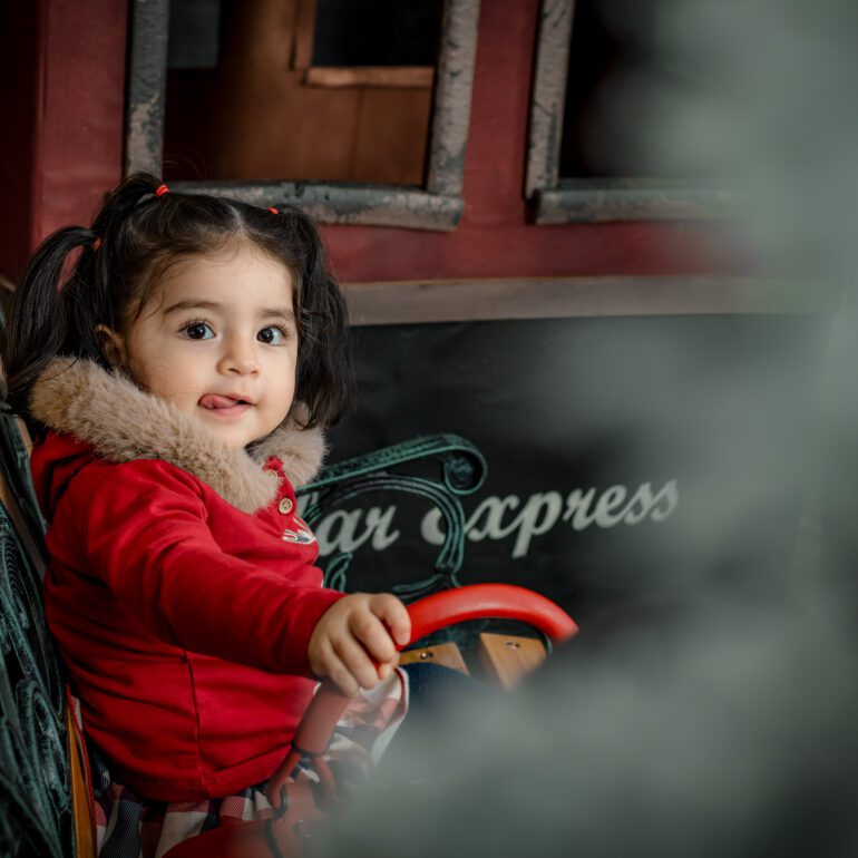 Sesion de Navidad Polar Express Estudio de Fotografía Madalina Basarman en Logroño