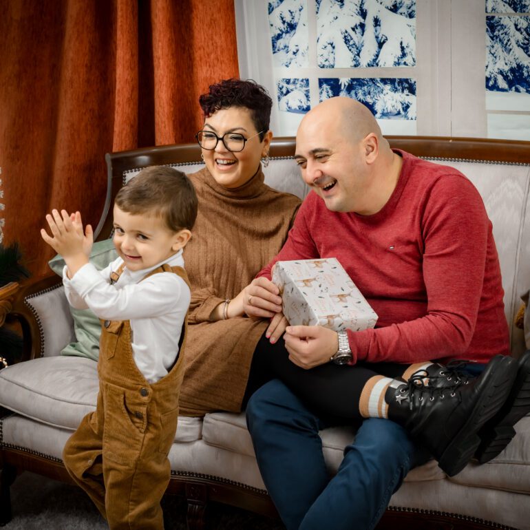 Sesion Navideña en Estudio de Fotografía Madalina Basarman en Logroño