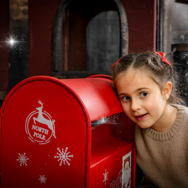 Sesion de Navidad Polar Express Estudio de Fotografía Madalina Basarman en Logroño