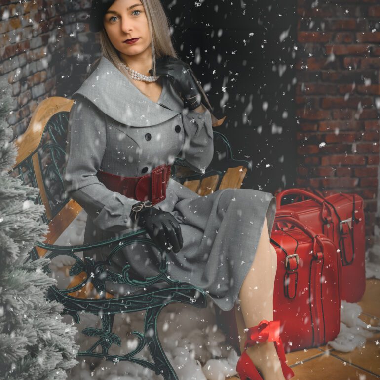 Sesion de Navidad Polar Express Estudio de Fotografía Madalina Basarman en Logroño