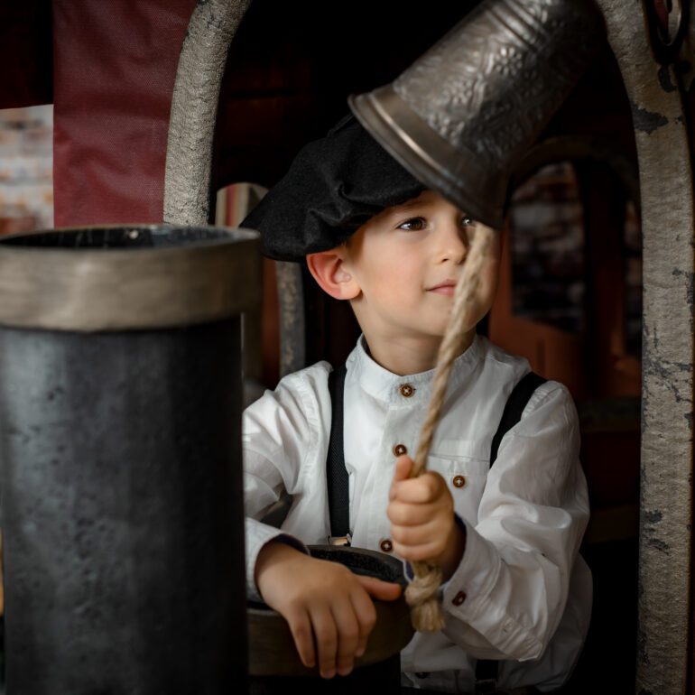 Sesion de Navidad Polar Express Estudio de Fotografía Madalina Basarman en Logroño