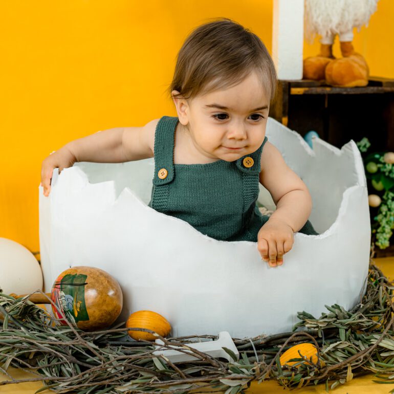 Mini sesiones Huevos de Pascua Damian Sesión primer anito