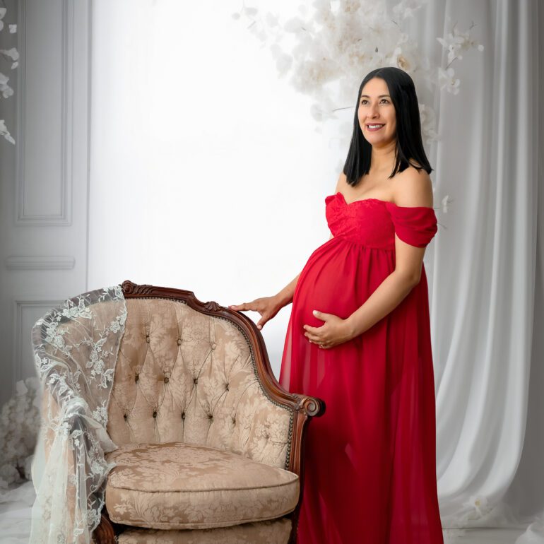 Fotografía de maternidad Rosmary embarazada con Arianne