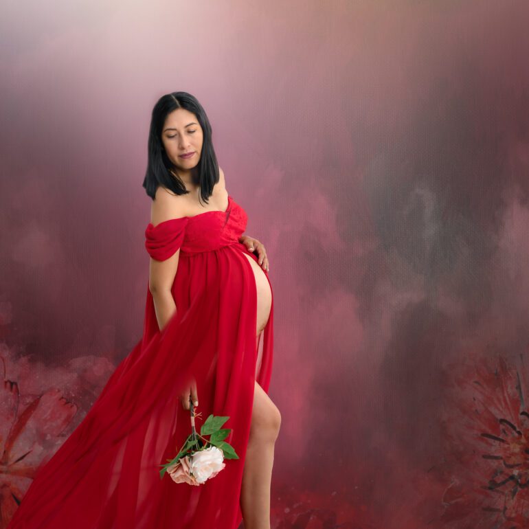 Fotografía de maternidad Rosmary embarazada con Arianne