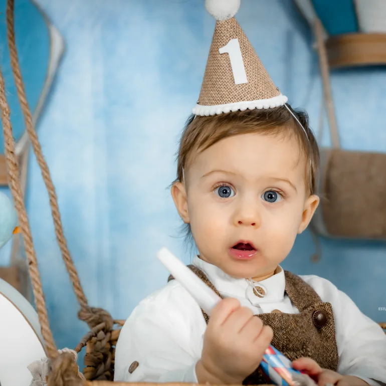 Sesion foto infantil un año Sesiones de primer cumpleaños Sesiones Smash Cake Kylian