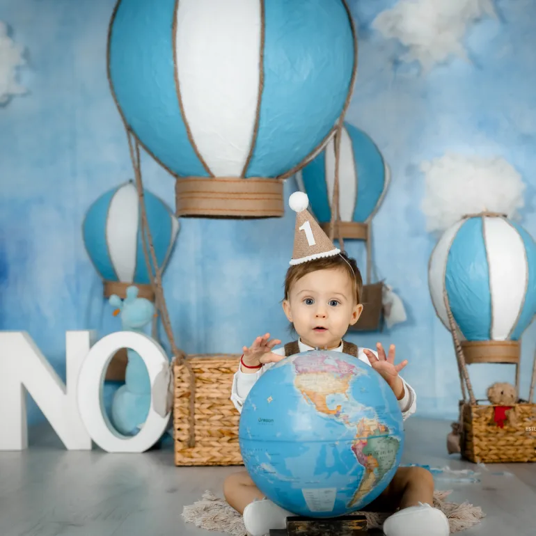 Sesion foto infantil un año Sesiones de primer cumpleaños Sesiones Smash Cake Kylian