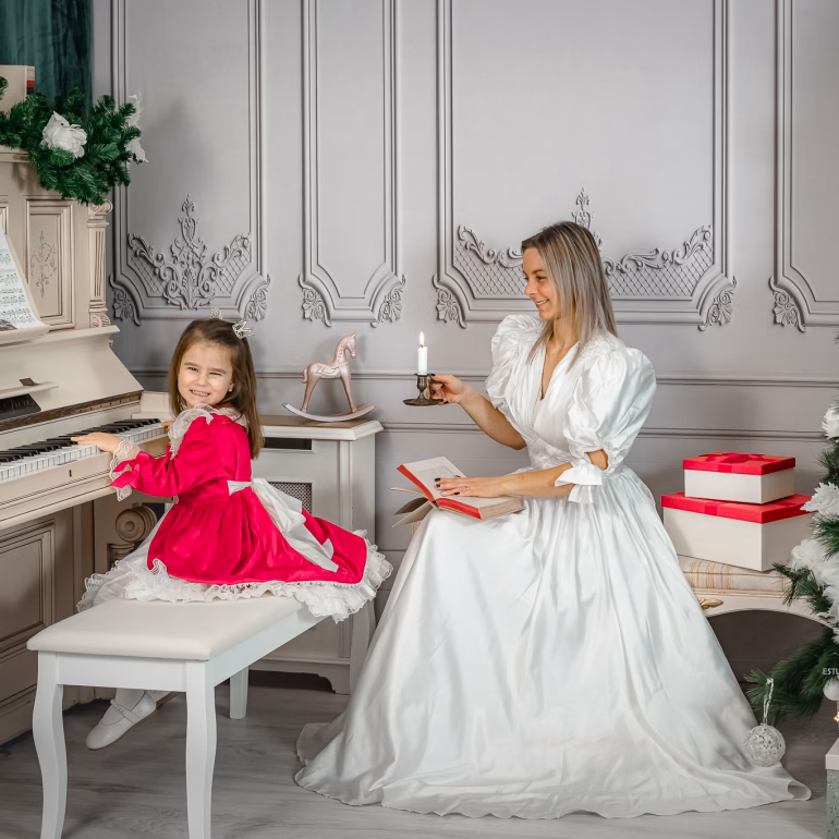 Antonia Lucas Andreea Radu Mon Jolie Noel Navidenas sesion foto navidad ()