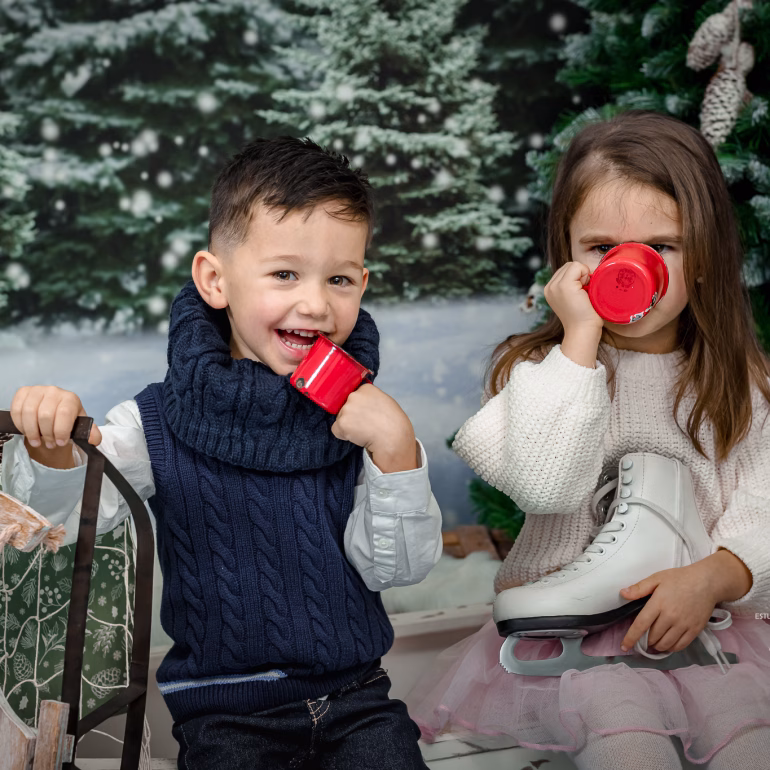 Antonia Lucas Andreea Radu Mon Jolie Noel Navidenas sesion foto navidad ()