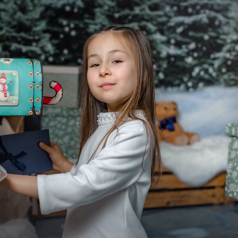 Elena Simona si Mimi Mon Jolie Noel Navidenas sesion de fotos de navidad ()