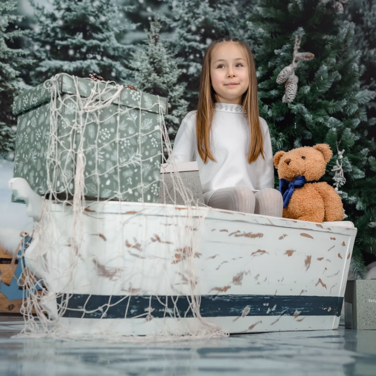 Elena Simona si Mimi Mon Jolie Noel Navidenas sesion de fotos de navidad ()